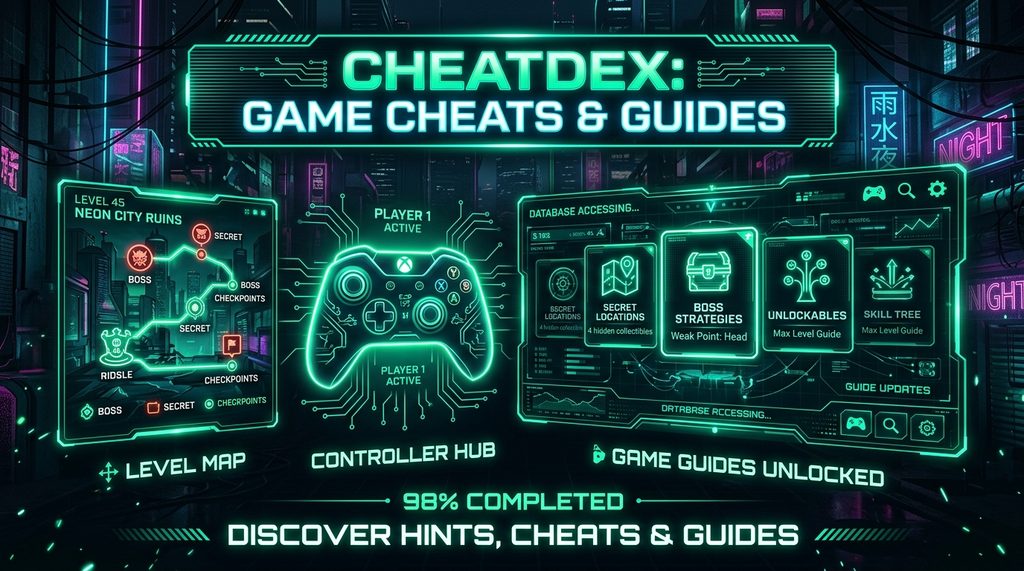 CheatDex: Game Cheats & Guides Cover Banner