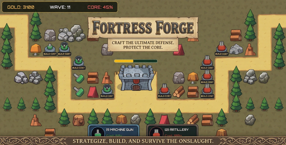 Fortress Forge: Ads-Enabled HTML5 Castle Defense with Level Editor