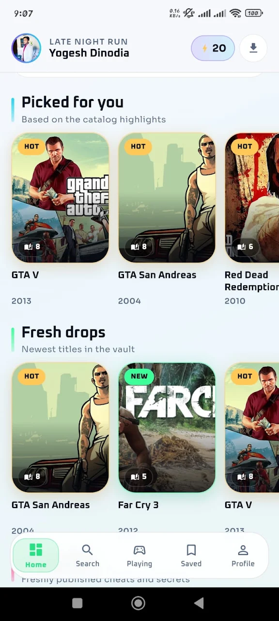 CheatDex: Game Cheats & Guides Screen 2