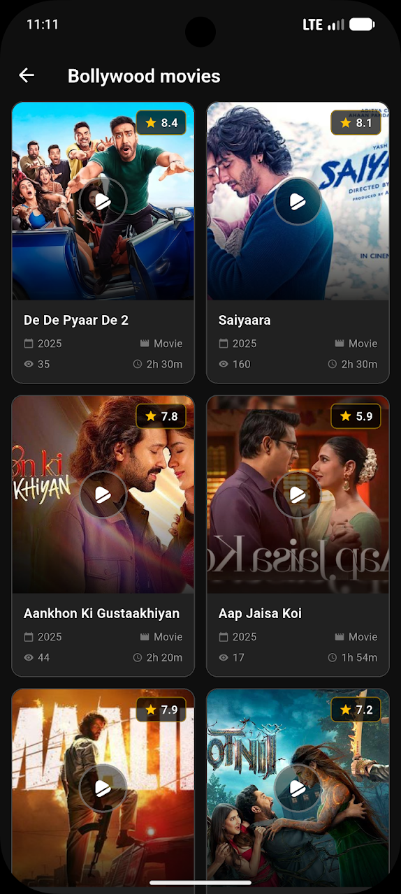 Cinemate - Movies & Web Series Screen 2