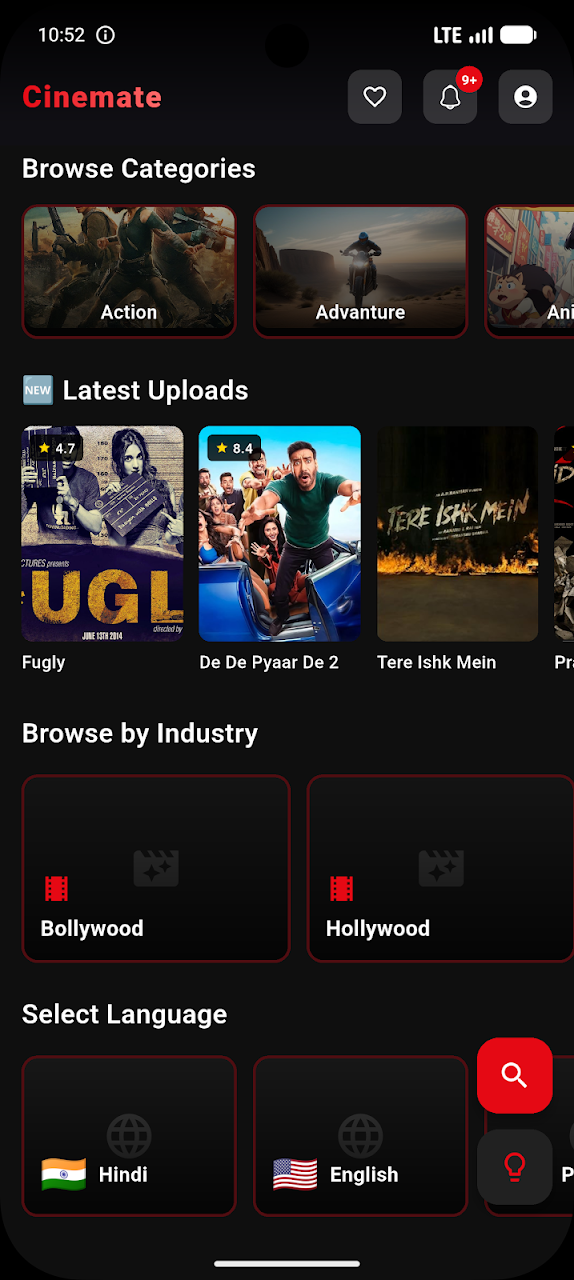 Cinemate - Movies & Web Series Screen 4